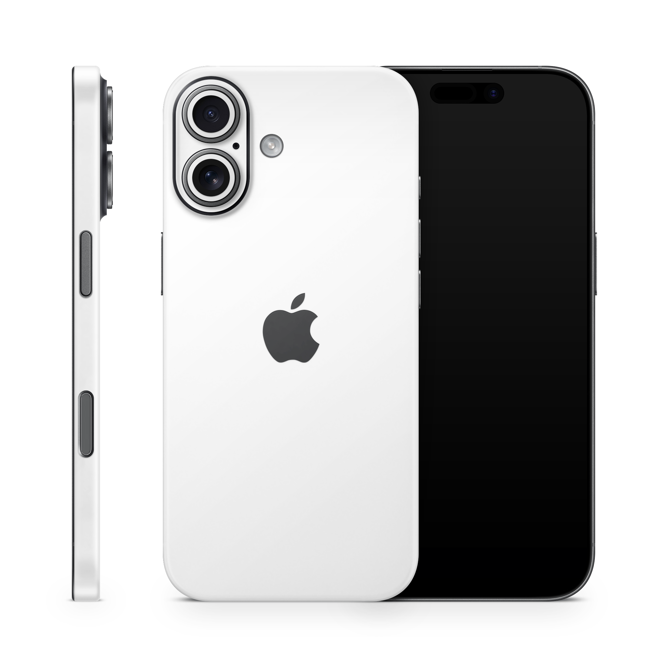 Crisp White Apple iPhone Decal Skins