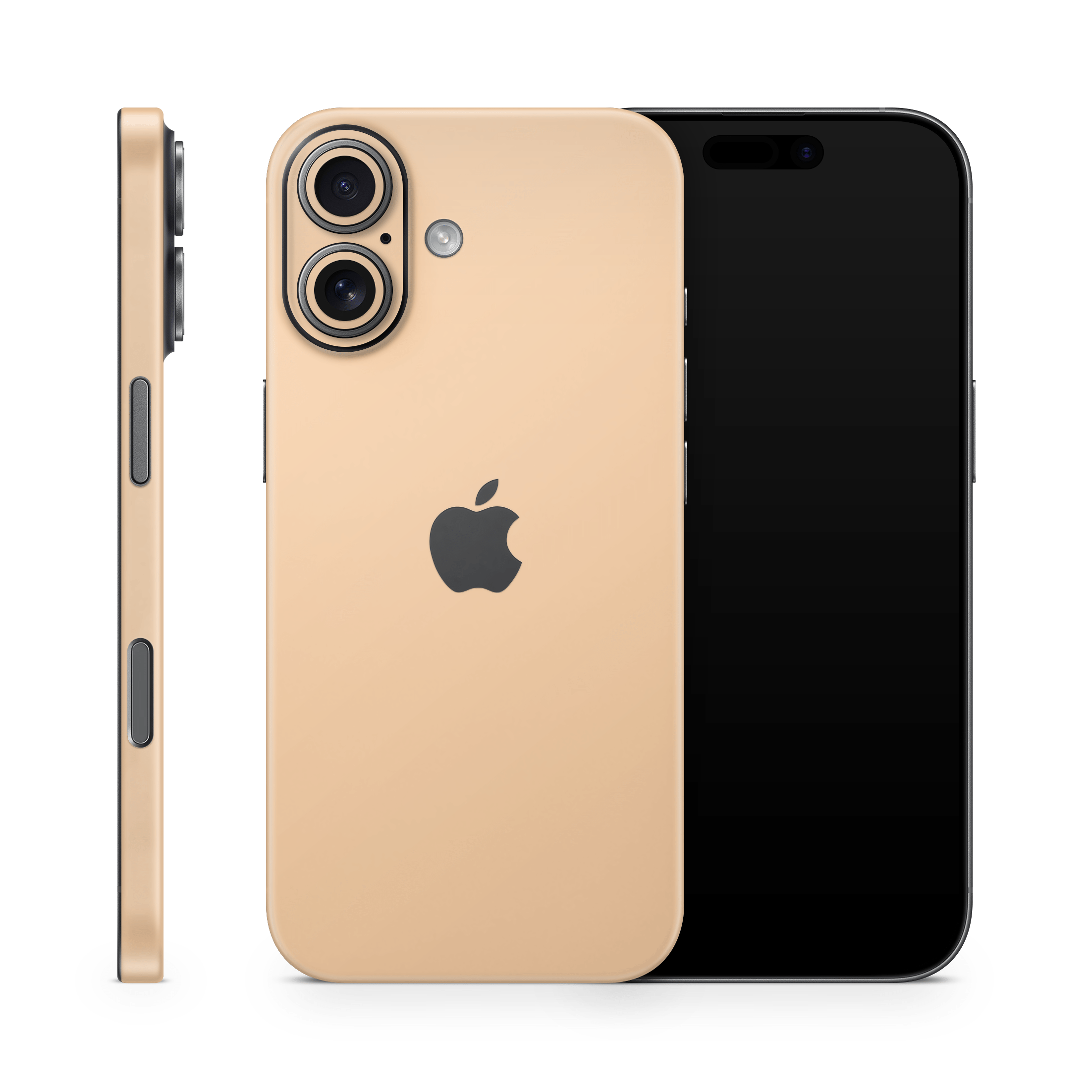 Creme Orange Apple iPhone Decal Skins