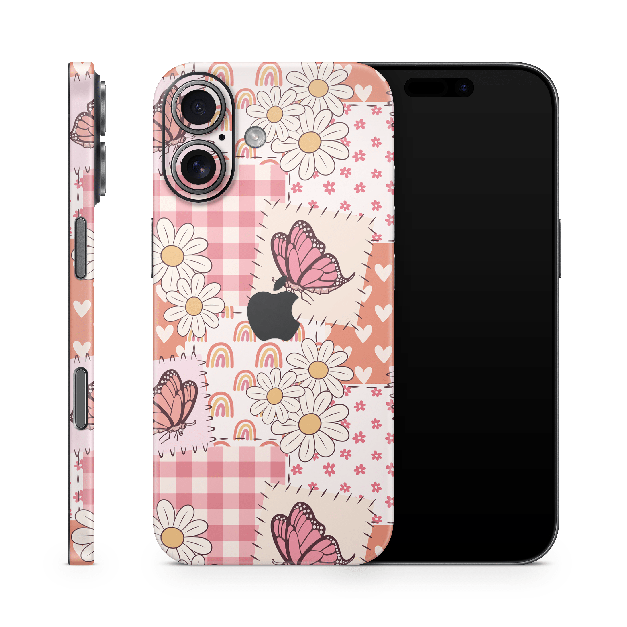 Blush Patchwork Apple iPhone Decal Skins