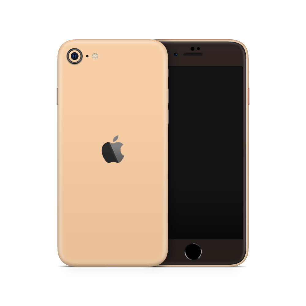 Creme Orange Apple iPhone Decal Skins