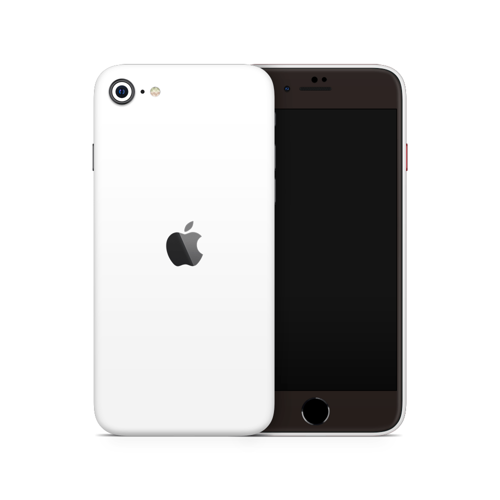 Crisp White Apple iPhone Decal Skins