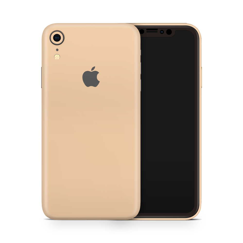 Creme Orange Apple iPhone Decal Skins
