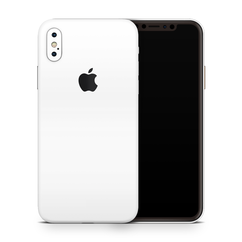 Crisp White Apple iPhone Decal Skins