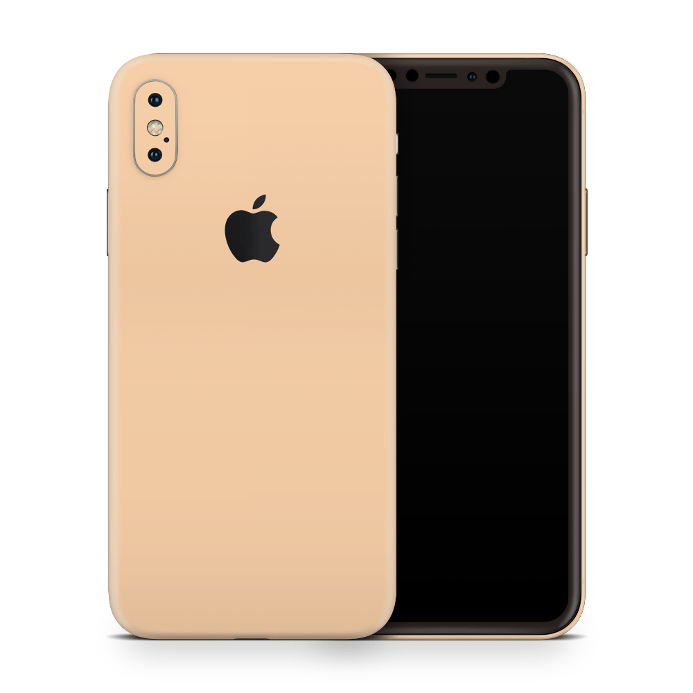 Creme Orange Apple iPhone Decal Skins
