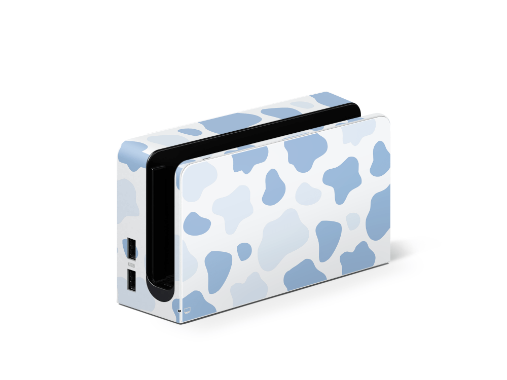 Blueberry Moo Moo Nintendo Switch OLED Decal Skin