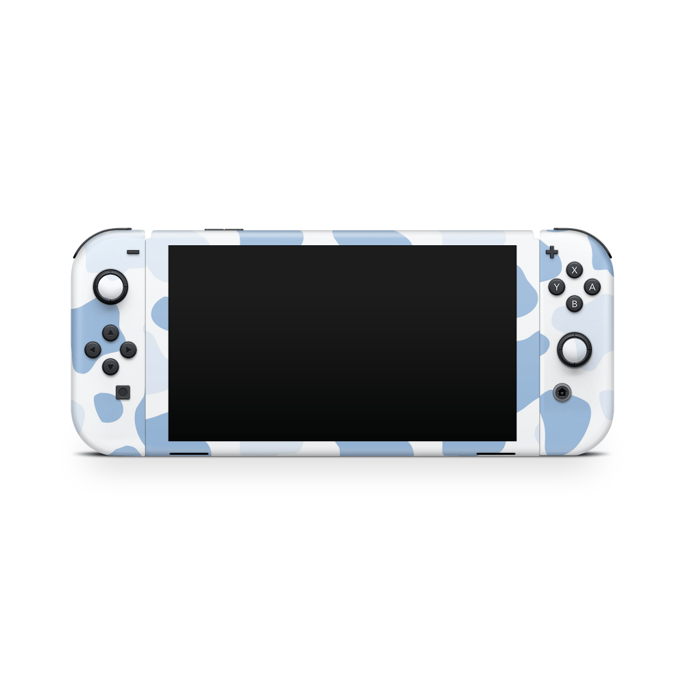 Blueberry Moo Moo Nintendo Switch OLED Decal Skin