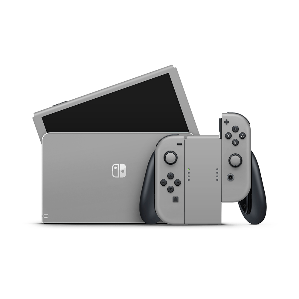Balanced Grey Nintendo Switch OLED Decal Skin